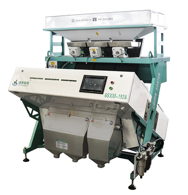 RGB CCD 3 Chutes 192 Channels Orange Rice Color Sorter Machine Low Consumption