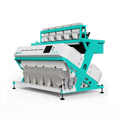 Intelligent RGB CCD Camera Peanut Nuts Rice Wheat Color Sorter Machine 5 Chute