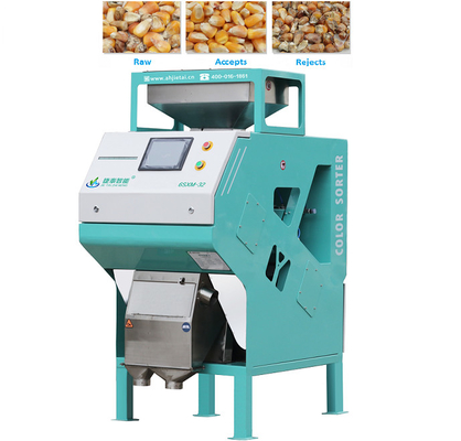 Intelligent Maize Color Sorter Easy Operation 0.3 - 0.5T/H