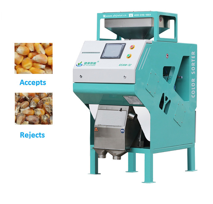 LED Light Intelligent CCD Cereals Corn Color Sorter Multi Usage