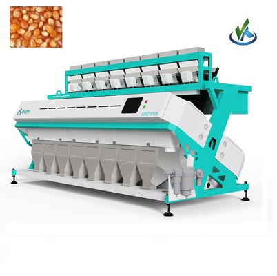 CCD Grains Creals Nuts Beans Color Sorting Machine 8 Chute 512 Channels