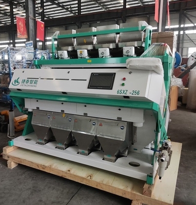 CCD Camera White Brown Black Rice Color Sorter Machine 4 Chutes 256 Channels