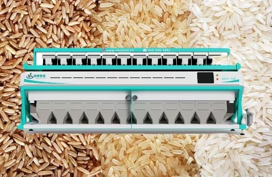 Big Capacity Multi Function Rice Color Sorter Machine 12 Chutes