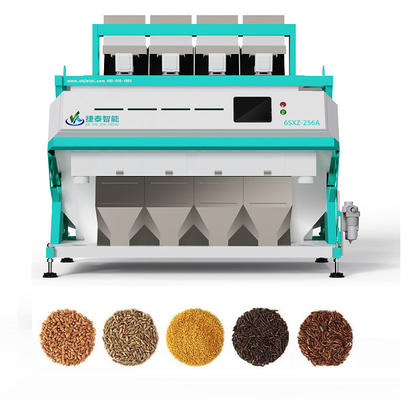 4 Chutes 256 Channel Rice Sorter Machine For Processing Rice High Efficiency