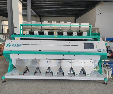 7 Chutes 448 Channels  Yellow Rice Color Sorter With CCD Sensor